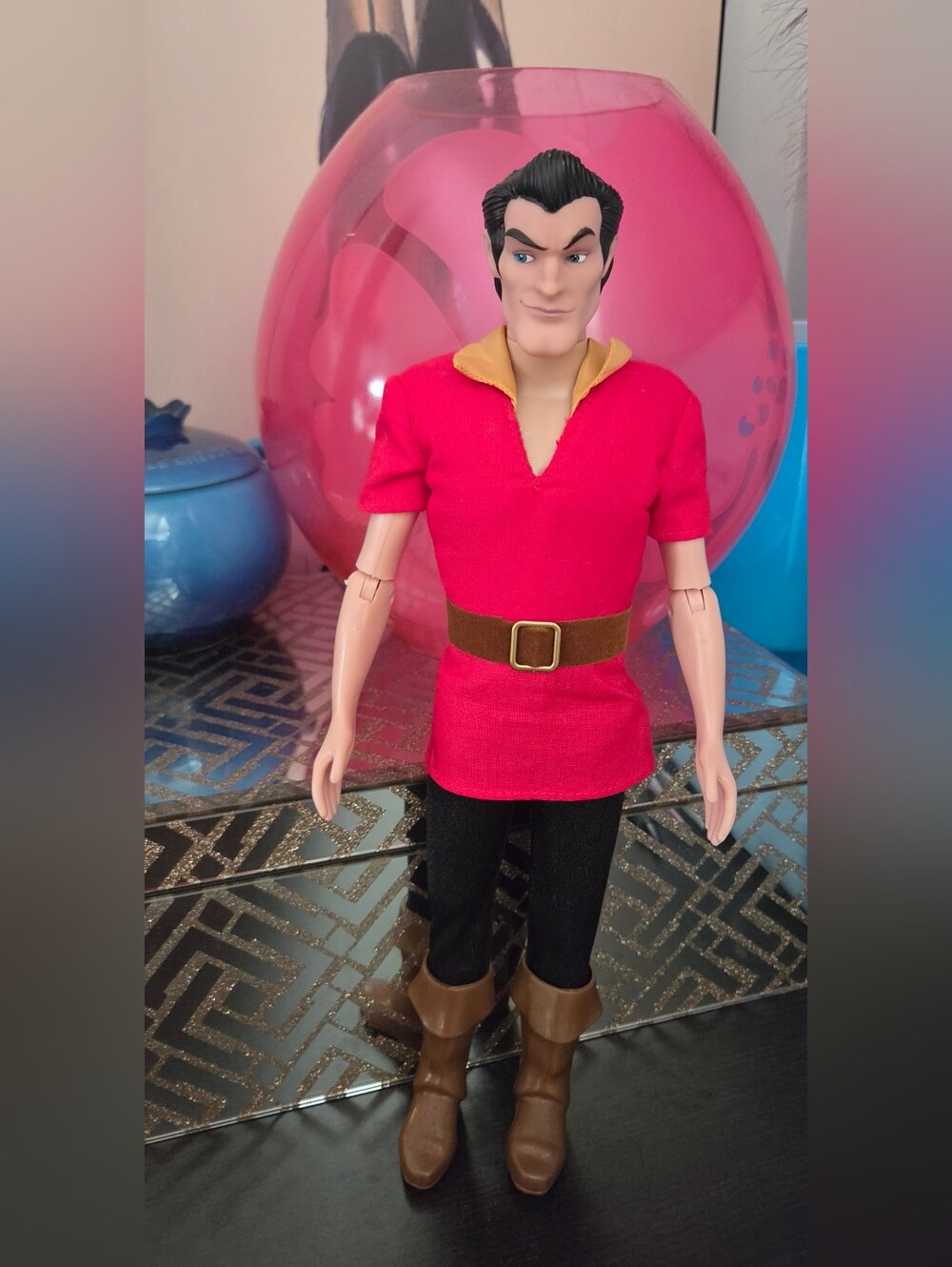 Disney Store Classic Collection Beauty and the Beast Villain Gaston Doll 12"